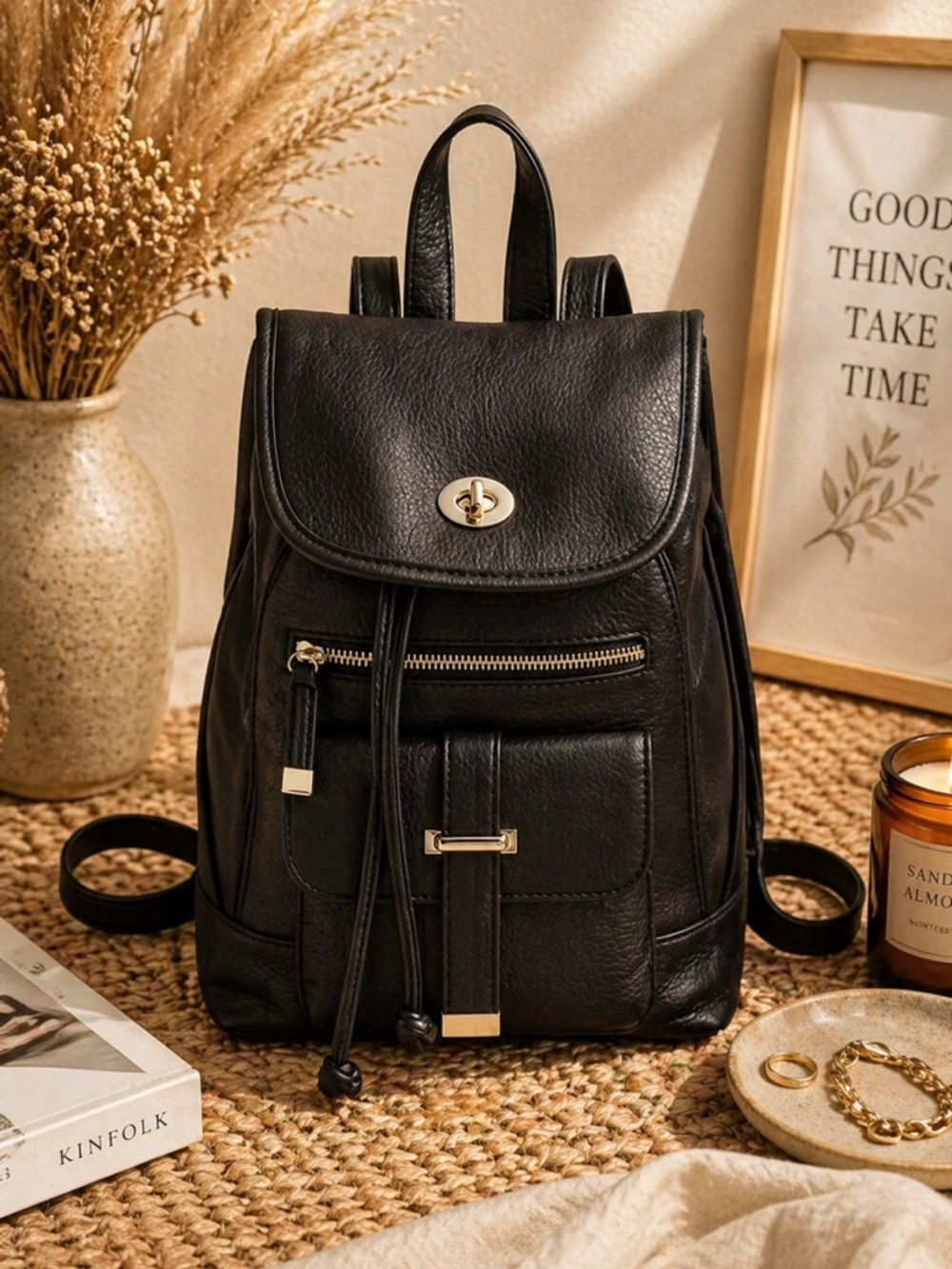 Women’s Black‎ Backpack Handbag